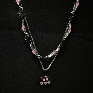 Pink Cat Necklace