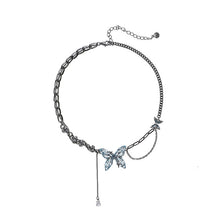 Load image into Gallery viewer, Blue Butterfly Chain Necklace