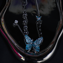 Load image into Gallery viewer, Blue Butterfly Chain Necklace