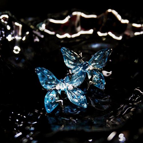 Blue Butterfly Earrings