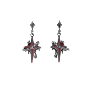 Melting Cross Earrings