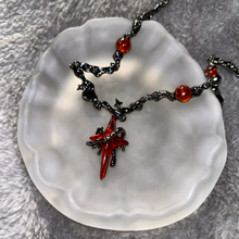 Load image into Gallery viewer, Melting Cross Galaxy Necklace