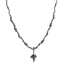 Load image into Gallery viewer, Melting Cross Galaxy Necklace