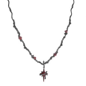 Melting Cross Galaxy Necklace