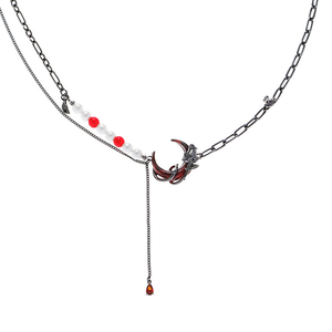 Red Moon Chain Necklace