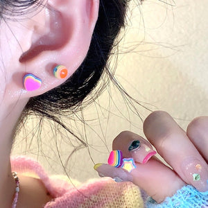 Rainbow Stud Earrings